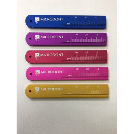 RÉGLETTE ENDODONTIQUE COLORÉE MICRODONT ALUMINIUM AUTOCLAVABLE