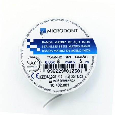 MATRICE METALLIQUE MICRODONT ROULEAU 0,05*6*5m