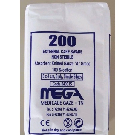 COMPRESSE MEGA 8*4 - 200PCS