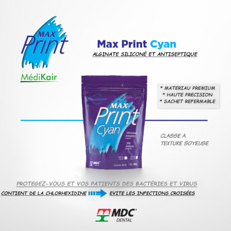 ALGINATE MAXPRINT CYAN CLASSE A TYPE2 454G MDC