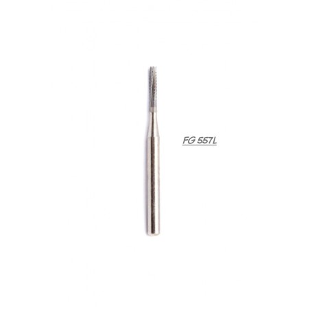FG557L FRAISE CYLINDRIQUE CARBURE CYLINDRIQUE EXTRA LONGUE LONGUE TÊTE PLATE MICRODONT