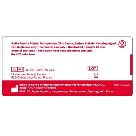 GUTTA PERCHA GRADUÉE 20-02 SAFE-ENDO
