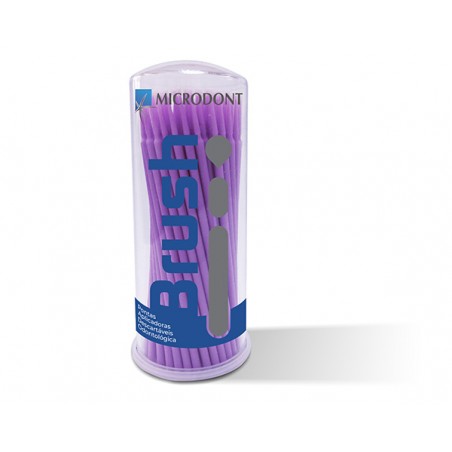 MICROBRUSH MICRODONT - ROSE - APPLICATEUR EXTRA FIN  100PCS